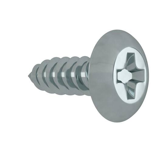 Sheet Metal Screws #8 1/2 in Truss Head Phillips Zinc Plated (100-Pack)