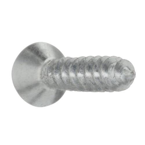 Sheet Metal Screws #10 1 in Flat Head Phillips Zinc Plated (50-Pack)