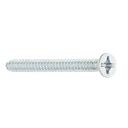 Sheet Metal Screw Phillips Flat Head Zinc Plated 2-1/2 in. x #12 50-Pack