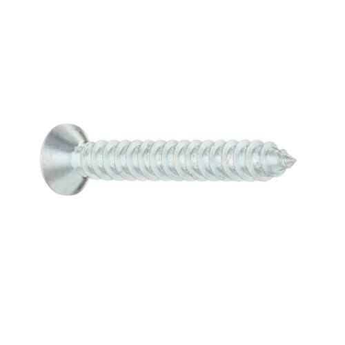 Sheet Metal Screw Zinc Plated Phillips Flat Head 14 x 2 in. (15-Pack)