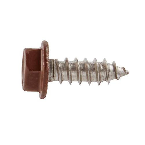 Sheet Metal Screws #8 1/2 in Hex Head Hex Stainless (25-Pack)