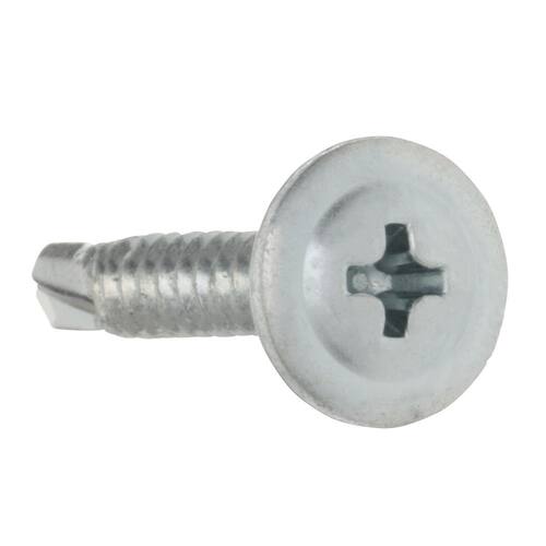 Sheet Metal Screws #8 3/4 in Truss Head Phillips Zinc Plated (100-Pack)