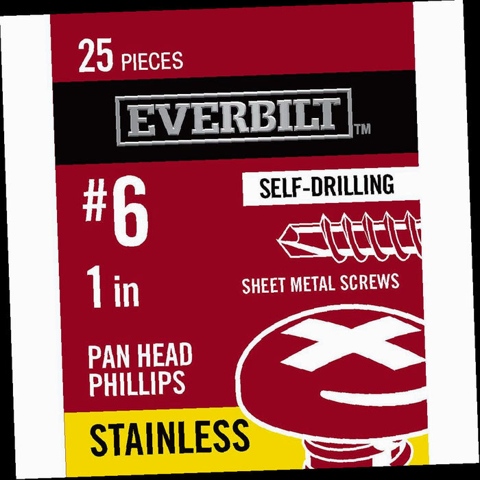 Sheet Metal Screws 1 in. Phillips Pan-Head (25-Pack)