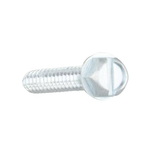 Sheet Metal Screws #12 1 in Hex Head Slotted Zinc Plated (50-Pack)