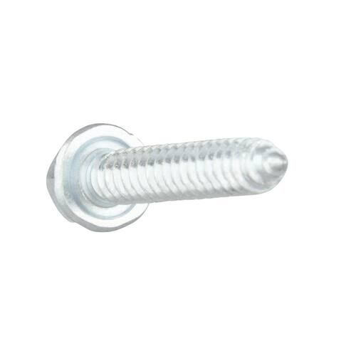 Sheet Metal Screws #12 1 in Hex Head Slotted Zinc Plated (50-Pack)