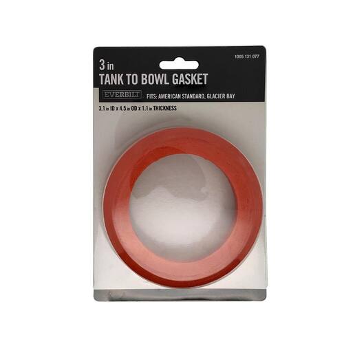 Toilet Tank to Bowl Gasket 3 in. Fits with American Standard, Glacier Bay