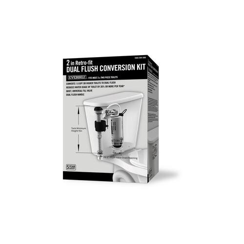 Toilet Conversion Kit Dual Flush 2 in.