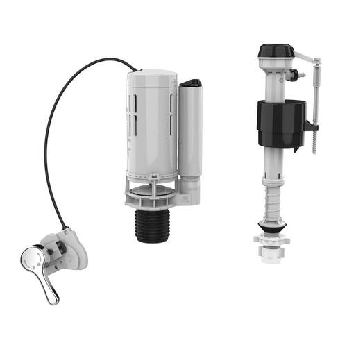 Toilet Flush System Replacement Kit – Adjustable Dual Flush Valve, PP Material, Water-Saving, Universal Fit For Most Toilet Tanks (With Measurement Guide)