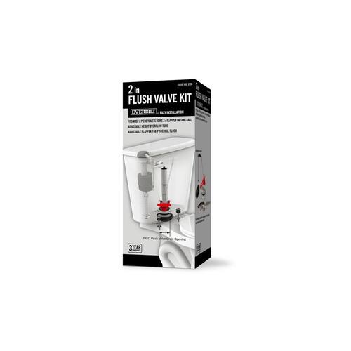 Toilet Flush Valve Repair Kit Universal Complete 2 in.