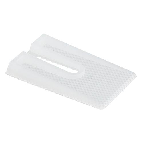 Plastic Shims 1.96 in. x 1.18 in. x 0.24 in. Clear 100-Pieces Per Jar Toilet