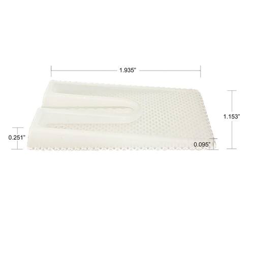 Plastic Shims 1.96 in. x 1.18 in. x 0.24 in. Clear 100-Pieces Per Jar Toilet