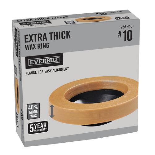 Toilet Wax Ring Extra Thick with Plastic Horn