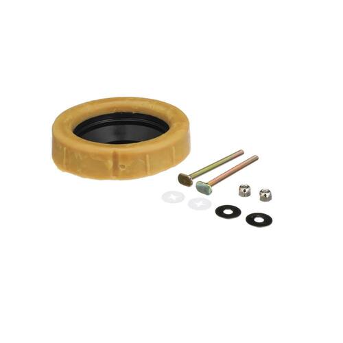 Toilet Wax Ring Reinforced Extra Thick with Plastic Horn and Zinc-Plated Bolts 5