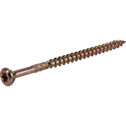 Wood Screw #9 x 3  in. Flat Head Torx Yellow Zinc-plated (417-Pack)