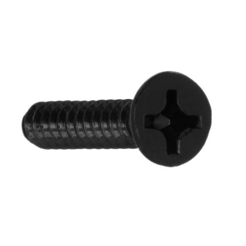 Wood Screw #12 x 1-1/4  in. Flat Head Phillips Black Finish (18-Pack)