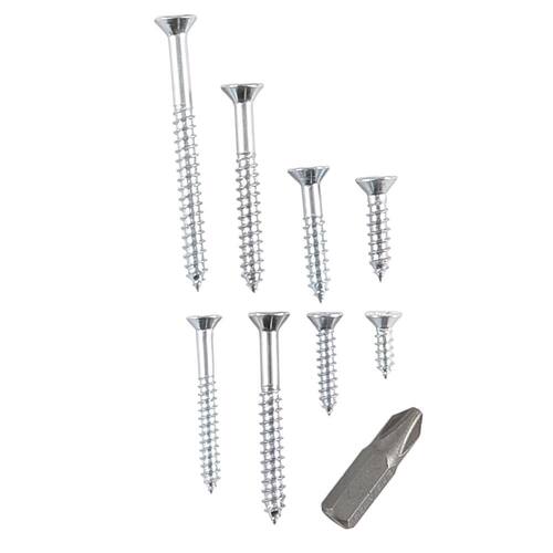 Wood Screw Assortment Zinc-Plated (231-Piece per Pack)