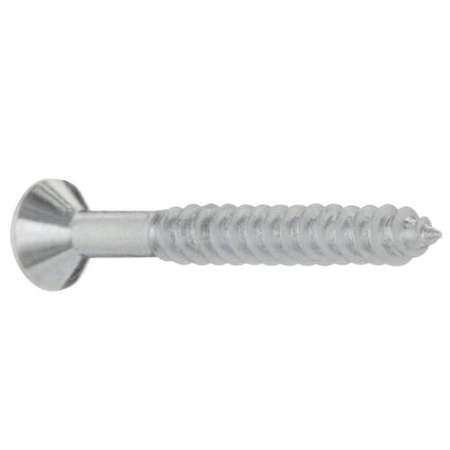 Wood Screw #6 x 1-1/4 in. Zinc Plated Phillips Flat Head 100-Pack