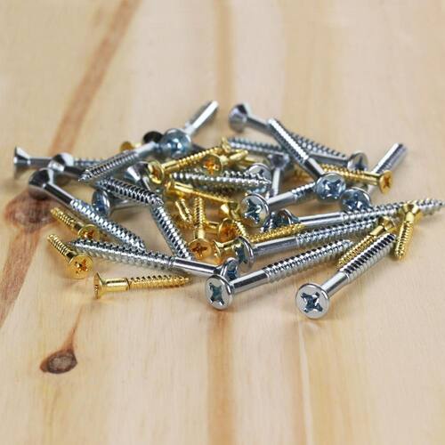 Wood Screw #8 x 3  in. Bugle Head Phillips Yellow Zinc-plated (25-Pack)