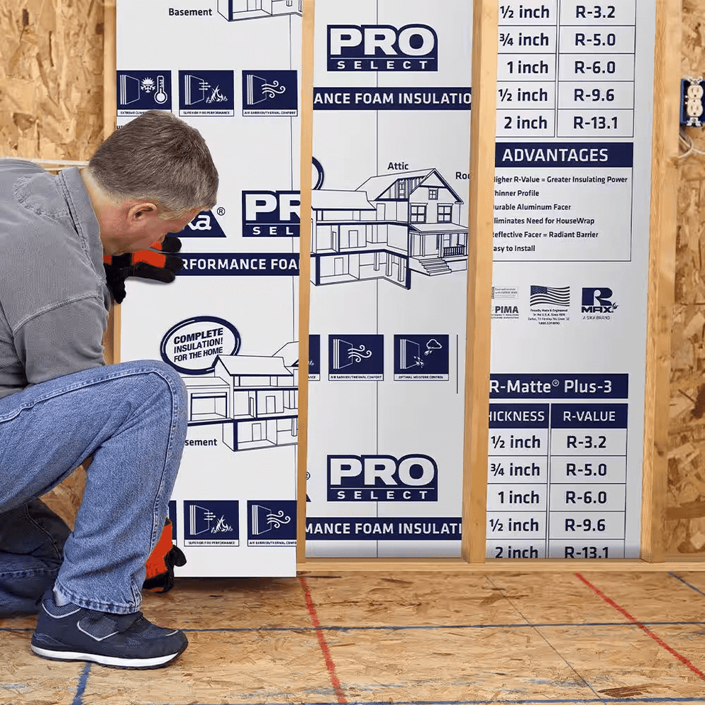 ISO R-13.1 2 in. x 4 ft. x 8 ft (32 sq. ft.) Pro Select R-Matte Plus-3 ...