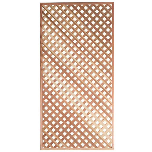 Redwood Fencing Panel 1-3/8 in. x 4 ft. x 8 ft. Privacy Framed Lattice