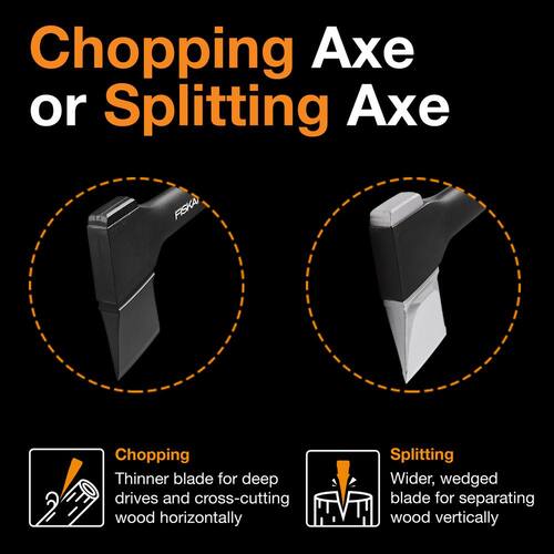 Splitting Axe, 6.3 lb., with 36 in. Shock-absorbing Handle, X27 Super