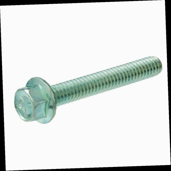 Bolt in. -18 in. x 3/4 in. Zinc-Plated Serrated Flange