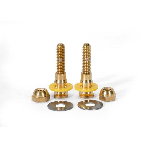 Toilet Bolt Kit Brass No Cut 5/16 in. x 2-1/4 in. Contractor Pack