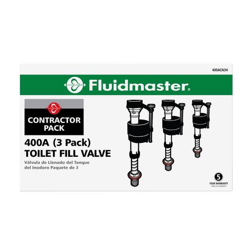 Toilet Fill Dual Flush Valve Universal 400A (Contractor 3-Pack)