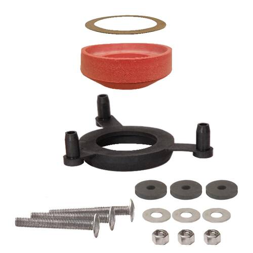 Toilet Gasket System 2 in. Tank-to-Bowl with Bolts Universal 1