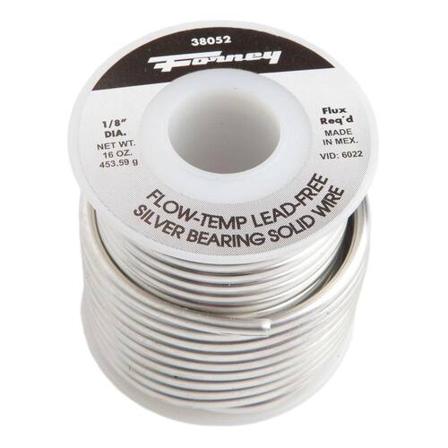 Lead Free Solder Solid Flo Temp 1/8 in. 1 lb.