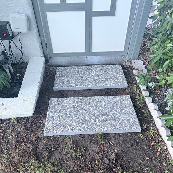 Stepping Stone 18 in. x 36 in. x 2 in. French Grey Concrete Aggregate Paver