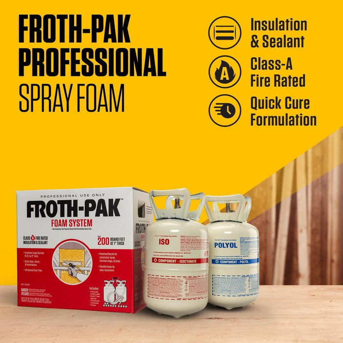 Spray Foam Insulation R-6 Pro Foam System 200 sq. ft. 5 gal. 5