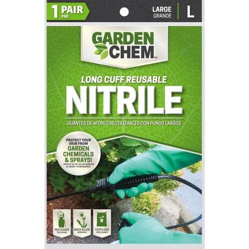 Nitrile Glove Large Green 11 mil Reusable