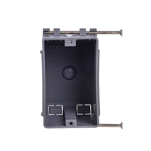 Electrical Switch/Outlet Box 1-Gang New Work 18 cu. in.