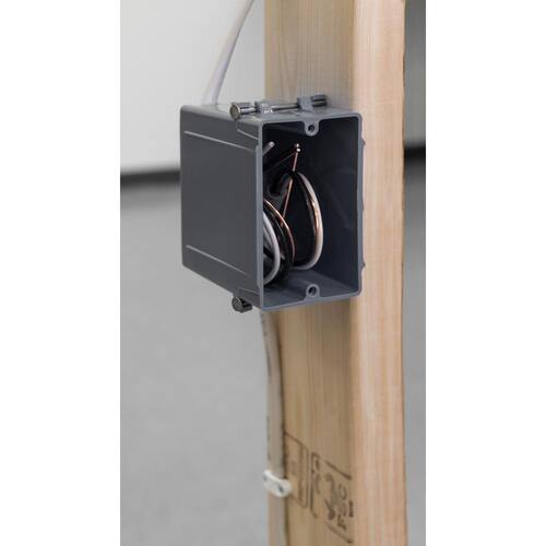 Electrical Switch/Outlet Box 1-Gang New Work 22 cu. in.