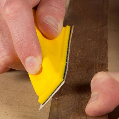 Detail Sanding Block Kit, All-Purpose, Hook and Loop, Assorted Grits, MicroZip, 1 in. x 3-1/2 in.