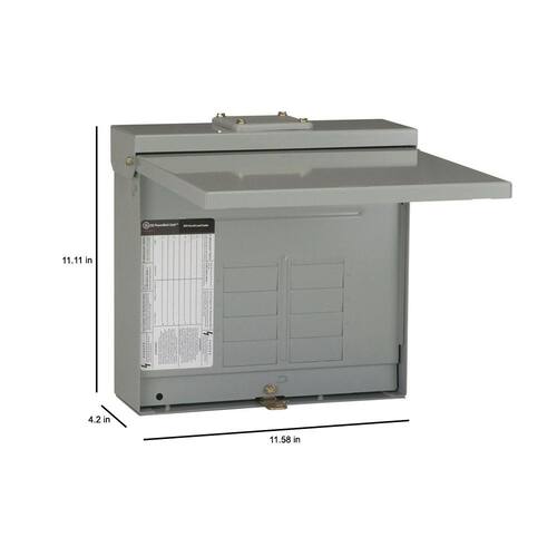 Circuit Breaker 125 Amp 8-Space 16-Circuit Circuit PowerMark Plus Outdoor Main Lug/ Main Lug Kit Panel