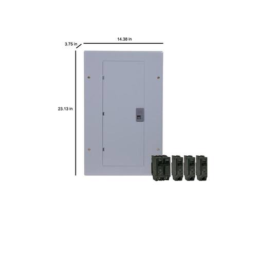 Circuit Breaker 100 Amp 20-Space 20-Circuit Main Indoor Load Center Contractor Kit