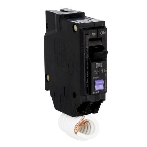 Circuit Breaker 15 Amp Single-Pole Q-Line Dual Function Arc Fault/GFCI