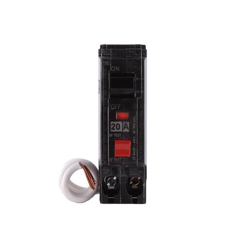 Circuit Breaker 20 Amp 1-Pole Ground Fault with Self-Test