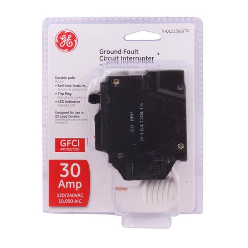 Circuit Breaker 30 Amp Pole Double Ground Fault with Self-Test