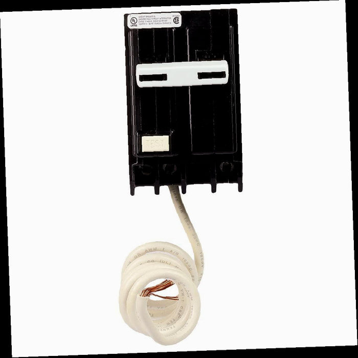 Circuit Breaker 50 Amp Pole 240-Volts Double Ground Fault with Self-Test