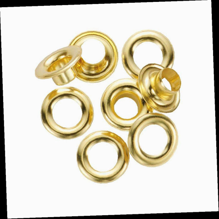 Grommet Kit Refill Solid Brass 1/2 in. and Refill (12-Pack)