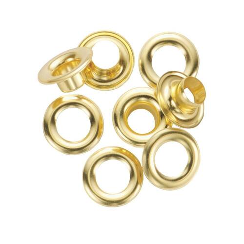 Grommet Kit Refill Solid Brass 1/2 in. and Refill (12-Pack)