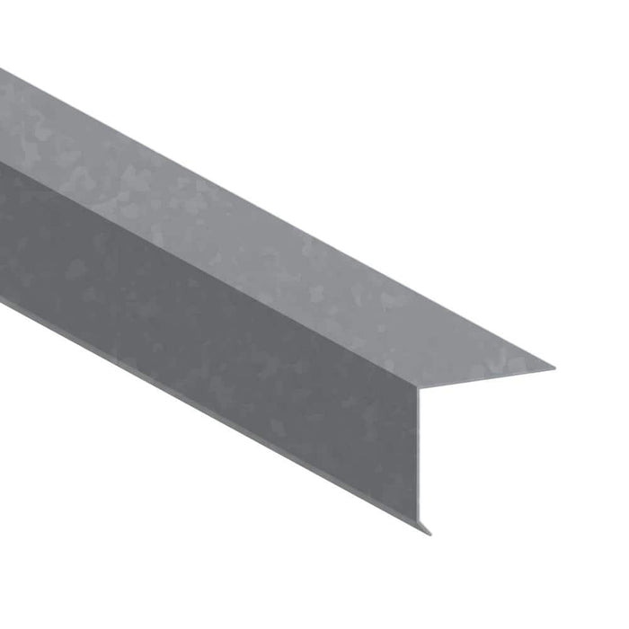 Rain Diverter 1-1/2 in. x 1-1/2 in. x 10 ft. Galvanized Steel Metallic 28-Gauge