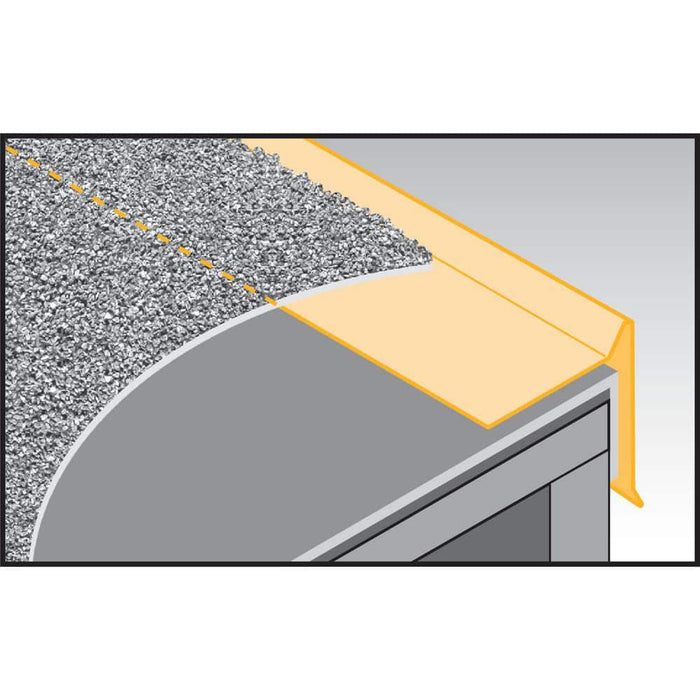 Drip Edge Flashing 4 in. x 2 in. x 10 ft. L-90 Gravel Stop Bonderized Steel Gray 28-Gauge