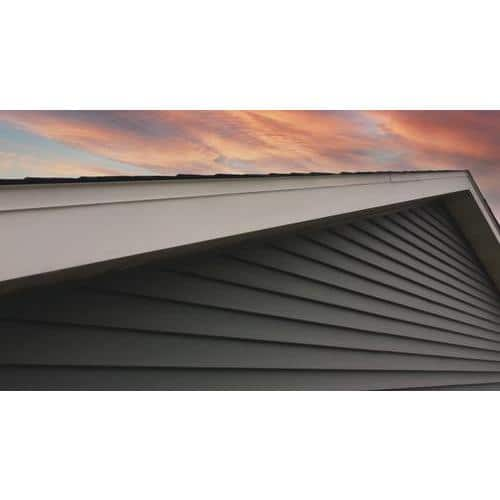 Drip Edge Flashing 1 in. x 2 in. x 10 ft. C3 Galvanized Steel Metallic 28-Gauge