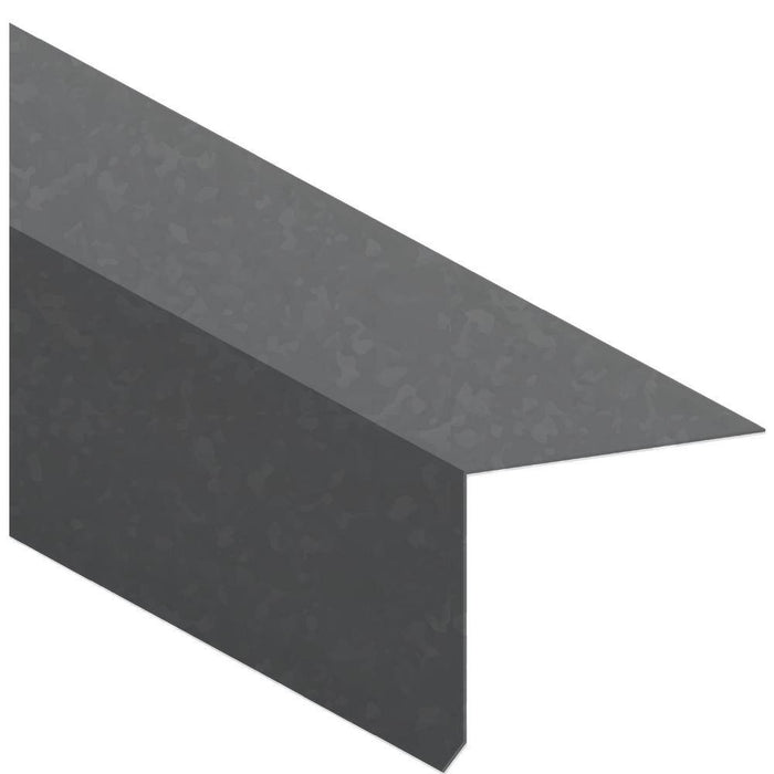 Drip Edge Flashing 1-1/2 in. x 1-1/2 in. x 10 ft. L-90 Bonderized Steel Gray 28-Gauge