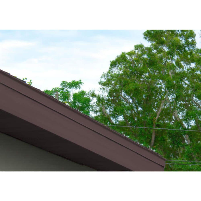 Drip Edge Flashing 1-1/2 in. x 1-1/2 in. x 10 ft. L-90 Galvanized Steel Brown 28-Gauge