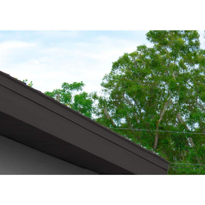 Drip Edge Flashing 2 in. x 2 in. x 10 ft. L-90 Galvanized Steel Charcoal 28-Gauge